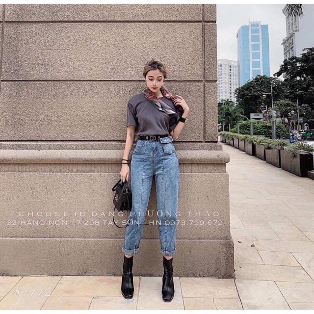 Áo phông nữ tay ngắn kèm khăn tuban nhẹ nhàng