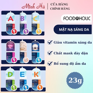 Mặt nạ Foodaholic Derma Mask 23g giúp dưỡng trắng, phục hồi da