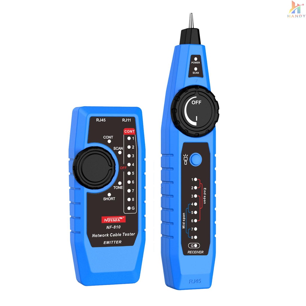 Bộ Dụng Cụ Kiểm Tra Dây Cáp Mạng Noyafa NF-810 Cho RJ11 RJ45 CAT5 CAT6 LAN
