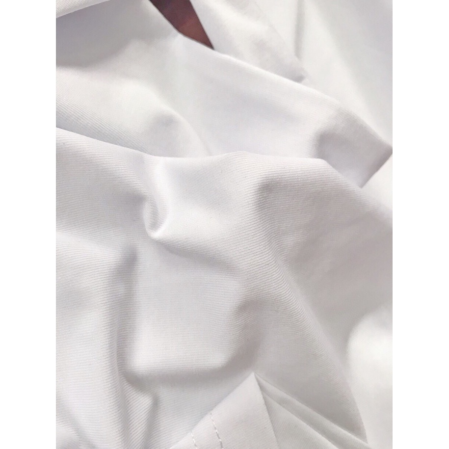 Áo thun cổ tròn tay ngắn họa tiết quái vật nhỏ đeo kính không phai màu thời trang mùa hè 2021 màu trắng đen cho nam