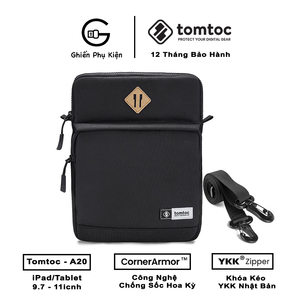 Túi Đeo Chéo TOMTOC MULTI FUNCTION SHOULDER FOR IPAD/TABLET 9.7-11inch - A20