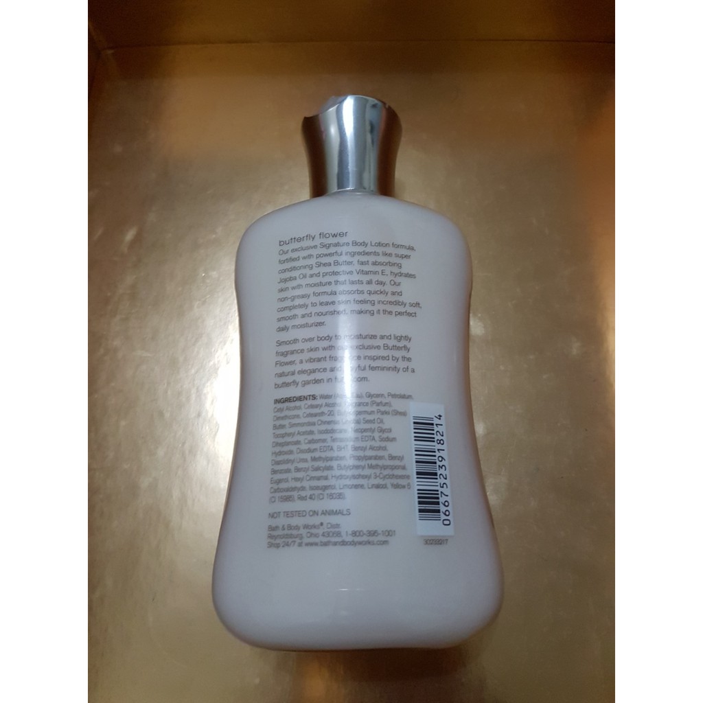 Dưỡng thể giữ ẩm da Bath &amp; Body Works Butterfly Flower body lotion 236ml (Mỹ)