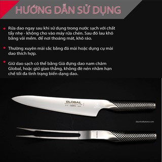 BỘ DAO THÁI VÀ XIÊN THỊT GLOBAL CARVING G313
