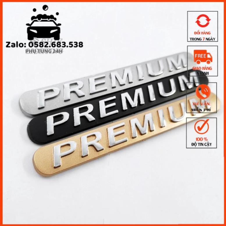 Tem dán, Decal Logo Chữ Premium bằng ABS cao cấp dùng cho trang trí xe.