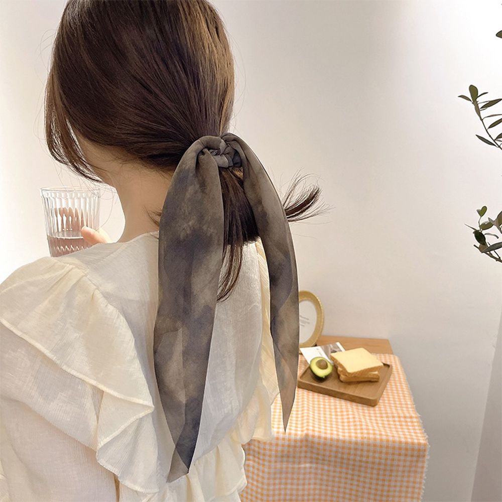 Dây Buộc Tóc Ruy Băng Dài Nhiều Màu Sắc Phong Cách Hàn Quốc Cho Nữ