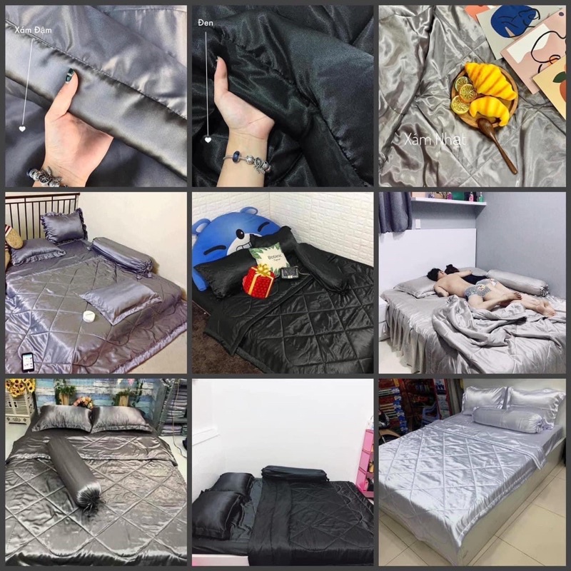 Bộ chăn ga Phi Lụa - Hàng có đủ kích thước