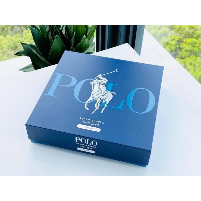 Set nước hoa Palph Lauren Polo Deep Blue Parfum 125ml + 40ml