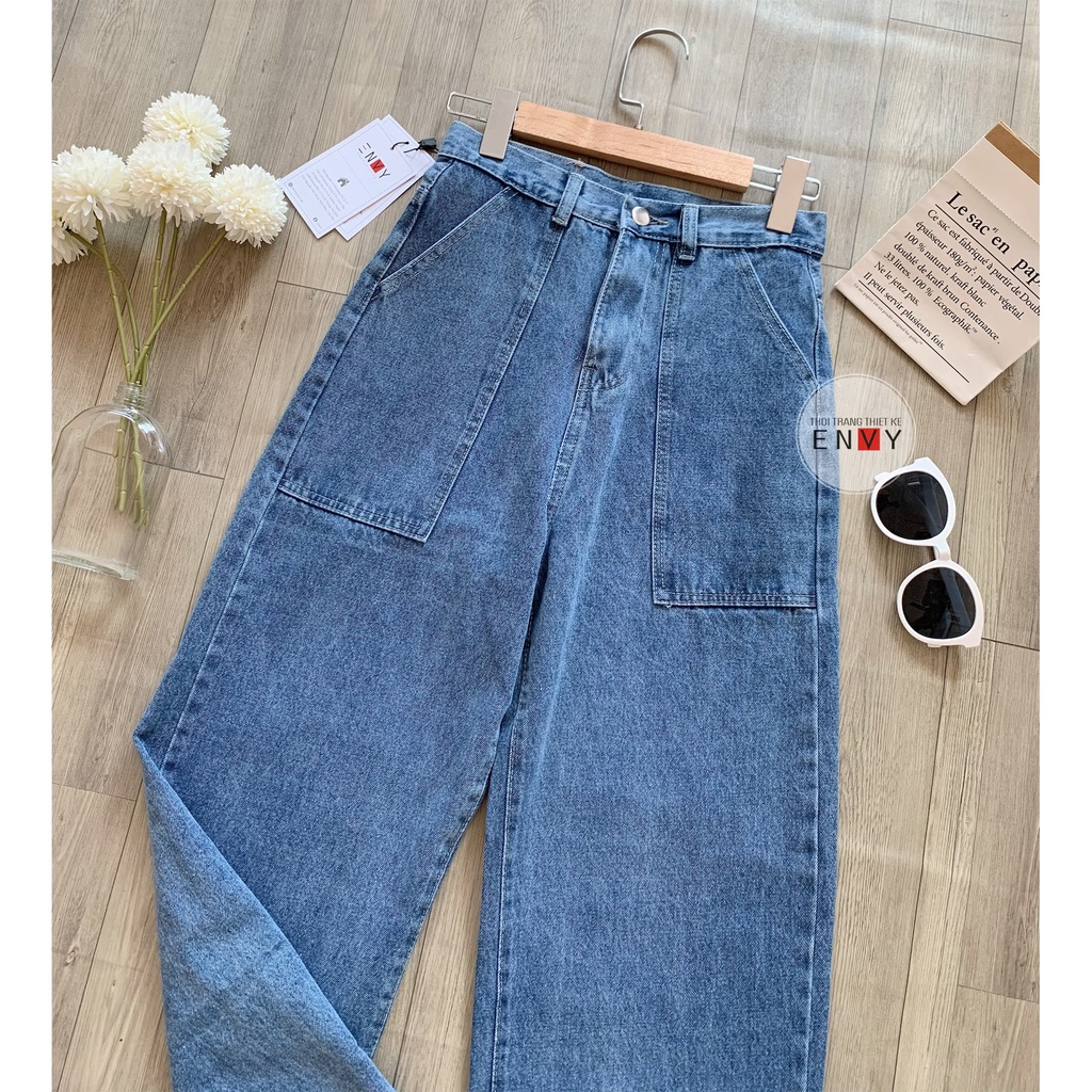 Quần Jeans nữ ống rộng ENVY - J43