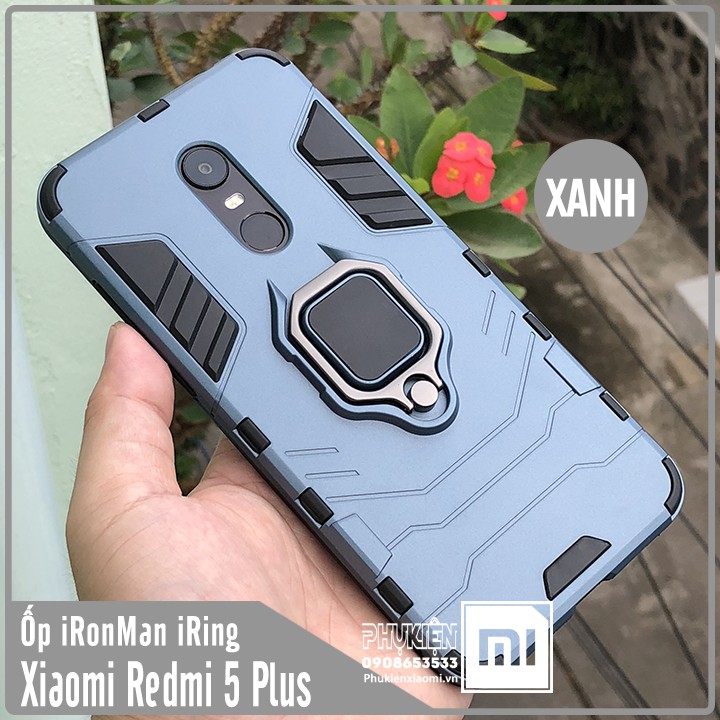 FREESHIP ĐƠN 99K_Ốp lưng Xiaomi Redmi 5 Plus iRON - MAN IRING Nhựa PC cứng viền dẻo chống sốc