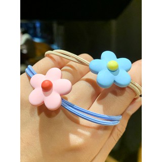 10 Dây Buộc Tóc Cột Tóc Hoa 5 Cánh - Thỏ Hồng VPP