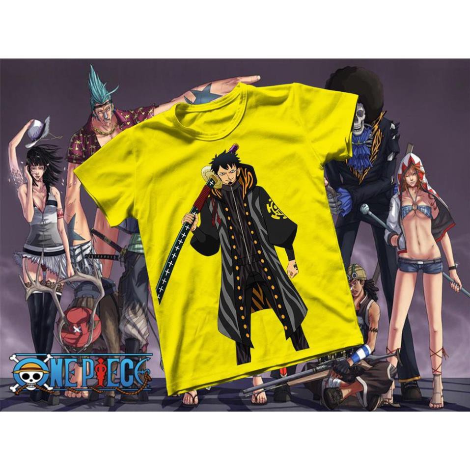 HOT-   Áo thun Cotton Unisex - Anime - One Piece - Bác sĩ tử thần Law /uy tín chất lượng