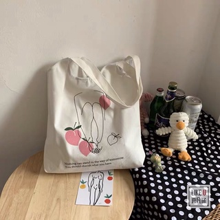 Túi giỏ canvas Cam Đào