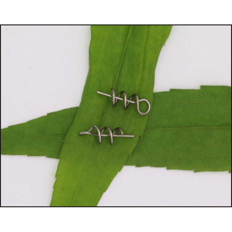 Set 100 móc lò xo bằng thép Carbon mềm dùng để cố định mồi câu cá