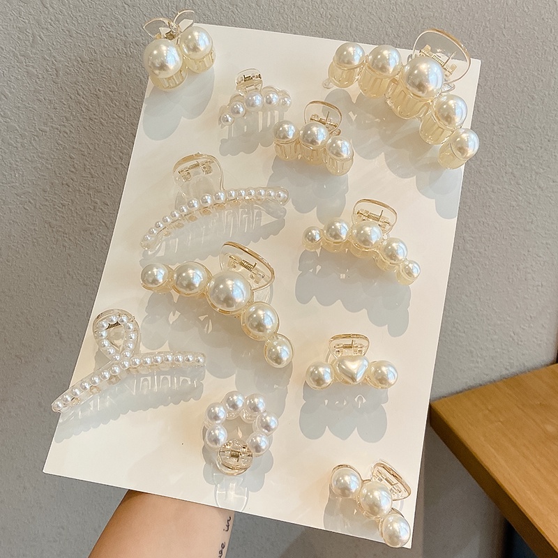 Kẹp tóc ngọc trai thanh lịch thời trang Hàn Quốc cho nữ nhiều kiểu tùy chọn