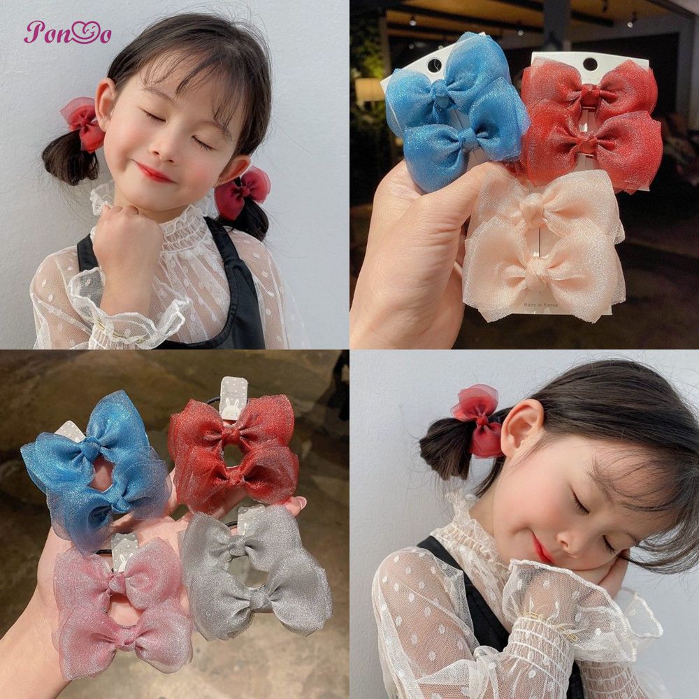 Set 2 Kẹp Tóc Công Chúa Xinh Xắn Cho Bé Gái