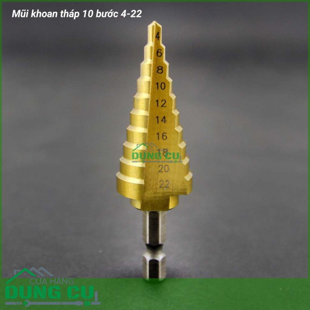 Bộ 3 Mũi Khoan Bước Tháp Titanium 3-20 Mm Khoan Sắt, Tôn, Nhôm khoan siêu khỏe