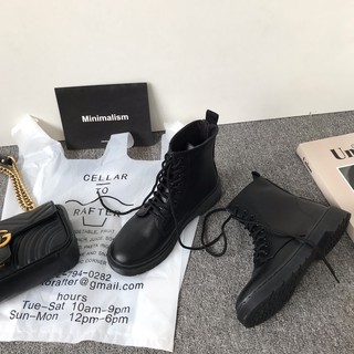 [ORDER] Giầy ulzzang cao cổ da lì (ảnh thật ở cuối) - B8.60