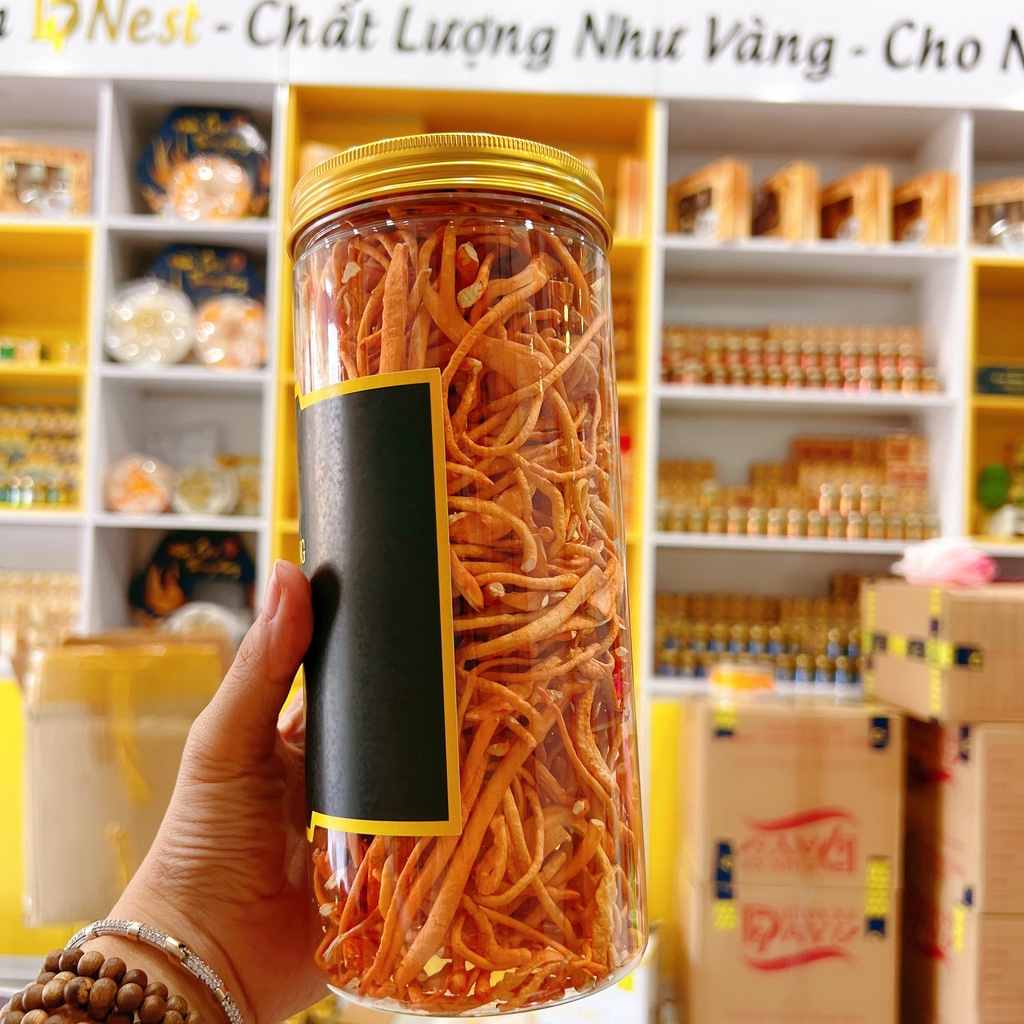 Đông trùng hạ thảo, đông trùng hạ thảo khô hủ 50gr đông trung hạ thảo nấm mập dài, không gãy vụn cao cấp