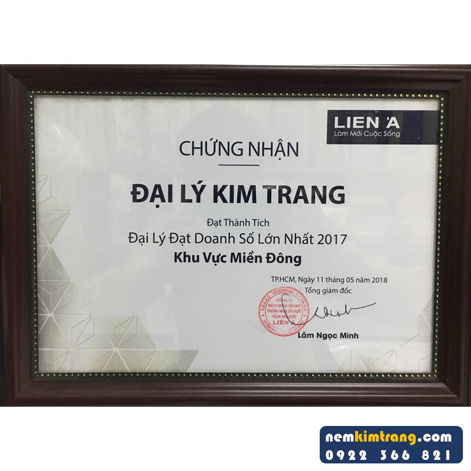 Gối cao su Liên Á Oval Liên Á 45x65x13 cm - CHÍNH HÃNG