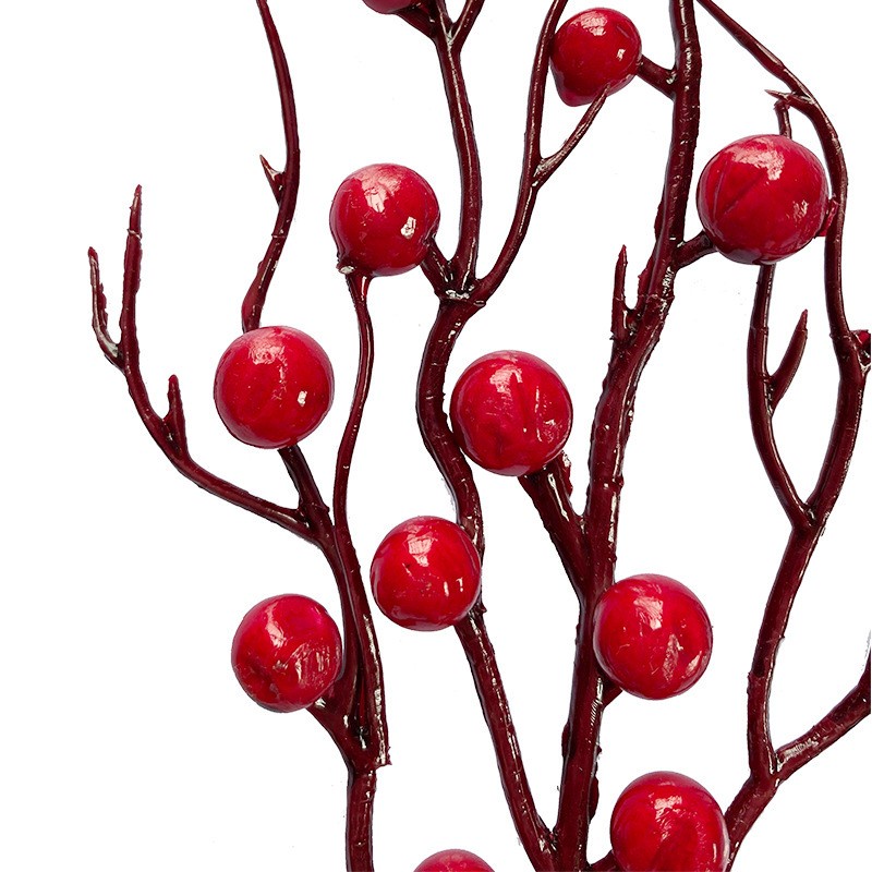 Nhánh cây berry nhân tạo bằng xốp chất lượng cao dùng trang trí tiệc cưới/ năm mới