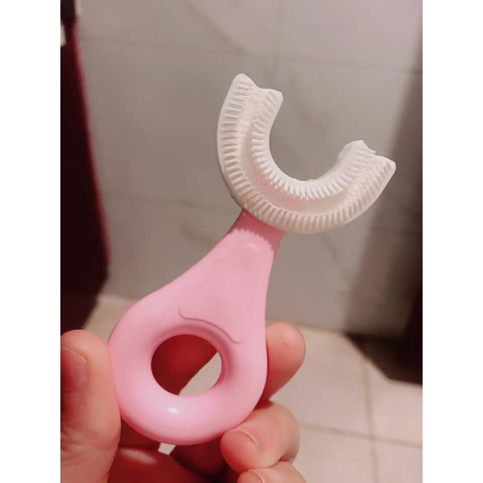 Bàn Chải Đánh Răng Chữ U Thông Minh Chất Liệu Silicon Cho Bé Từ 2 - 6 Tuổi