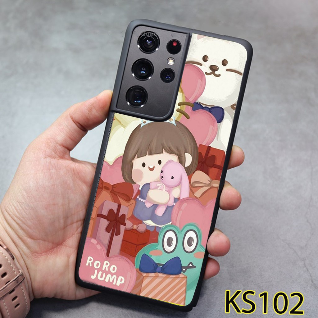Ốp Samsung S21 - S21 FE -  S21 PLUS - S21 Ultra - Ốp lưng Samsung in hình bé trà sữa siêu đẹp