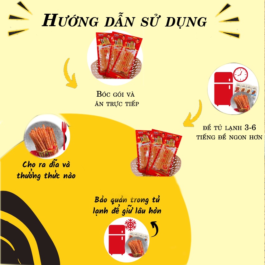 Tăm cay ăn vặt trung quốc gói 26gam món ăn của tuổi thơ siêu ngon