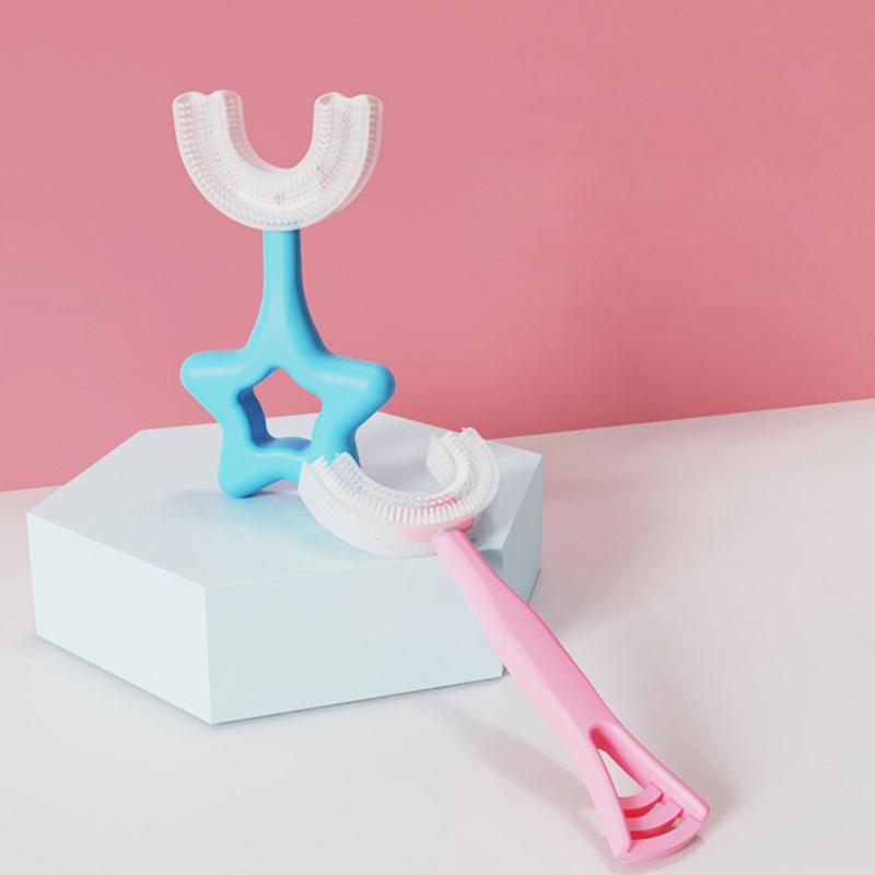 Bàn Chải Đánh Răng Silicone Hình Chữ U Cho Bé