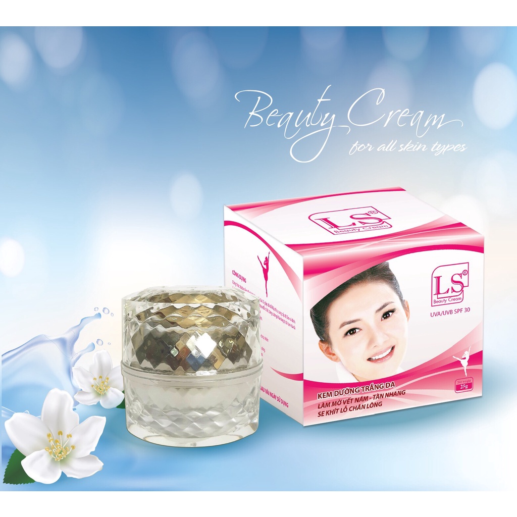 [Chính hãng] [Siêu Sale] Kem LS Spa Dưỡng Trắng Da Làm Mờ Vết Nám Tàn Nhang 25g