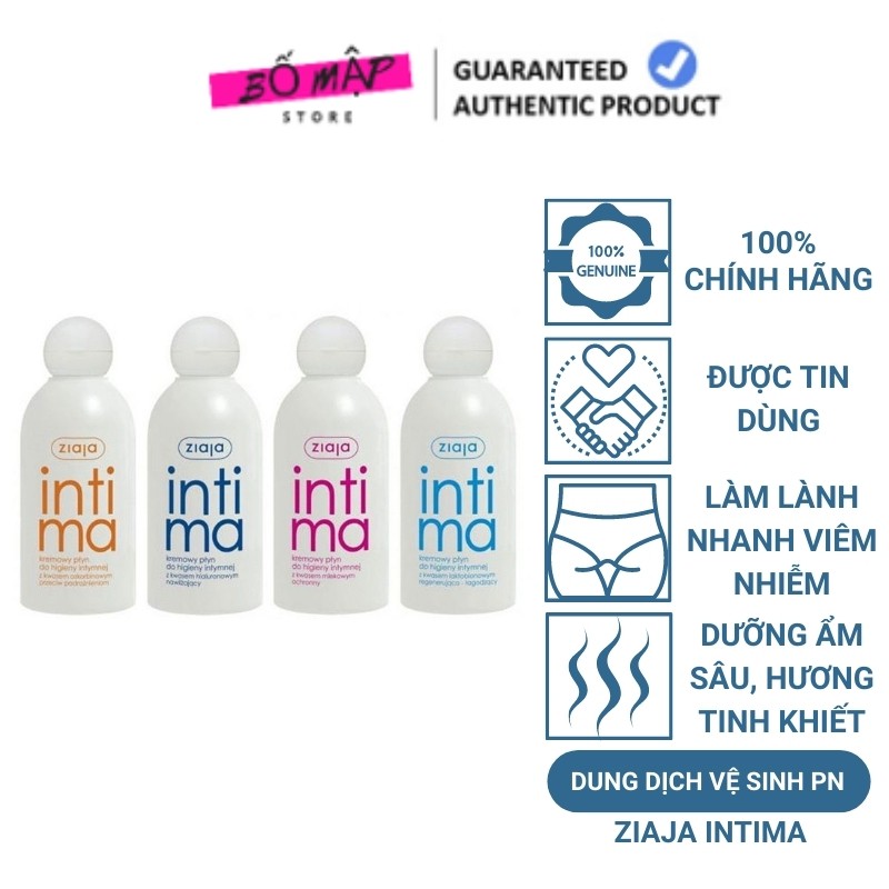 [SALE] [CAM KẾT 100% CHÍNH HÃNG] Dung dịch vệ sinh INTIMA ZIAJA Balan 200ml