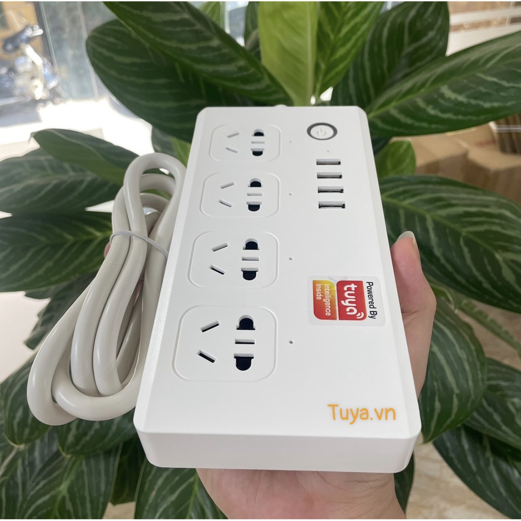 Ổ Cắm Tuya Zigbee 4 Cổng Kéo Dài ZTC4