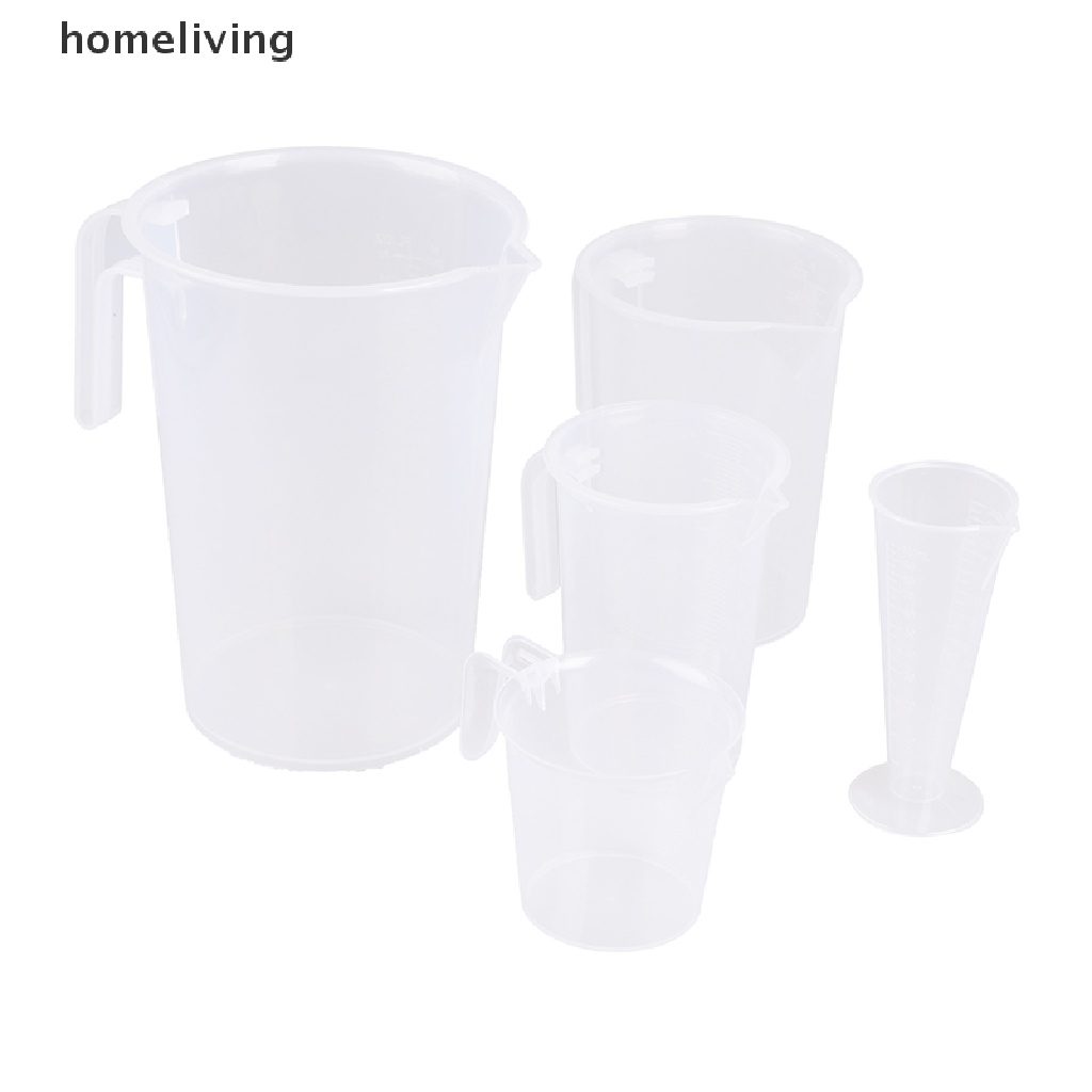 Cốc Đong Bằng Nhựa Trong Suốt Có Tay Cầm Tiện Dụng