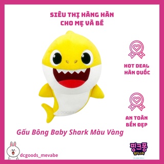 Gấu bông Baby Shark màu vàng. Nhập khẩu chính hãng Hàn Quốc. Món quà ý nghĩa dành tặng bé