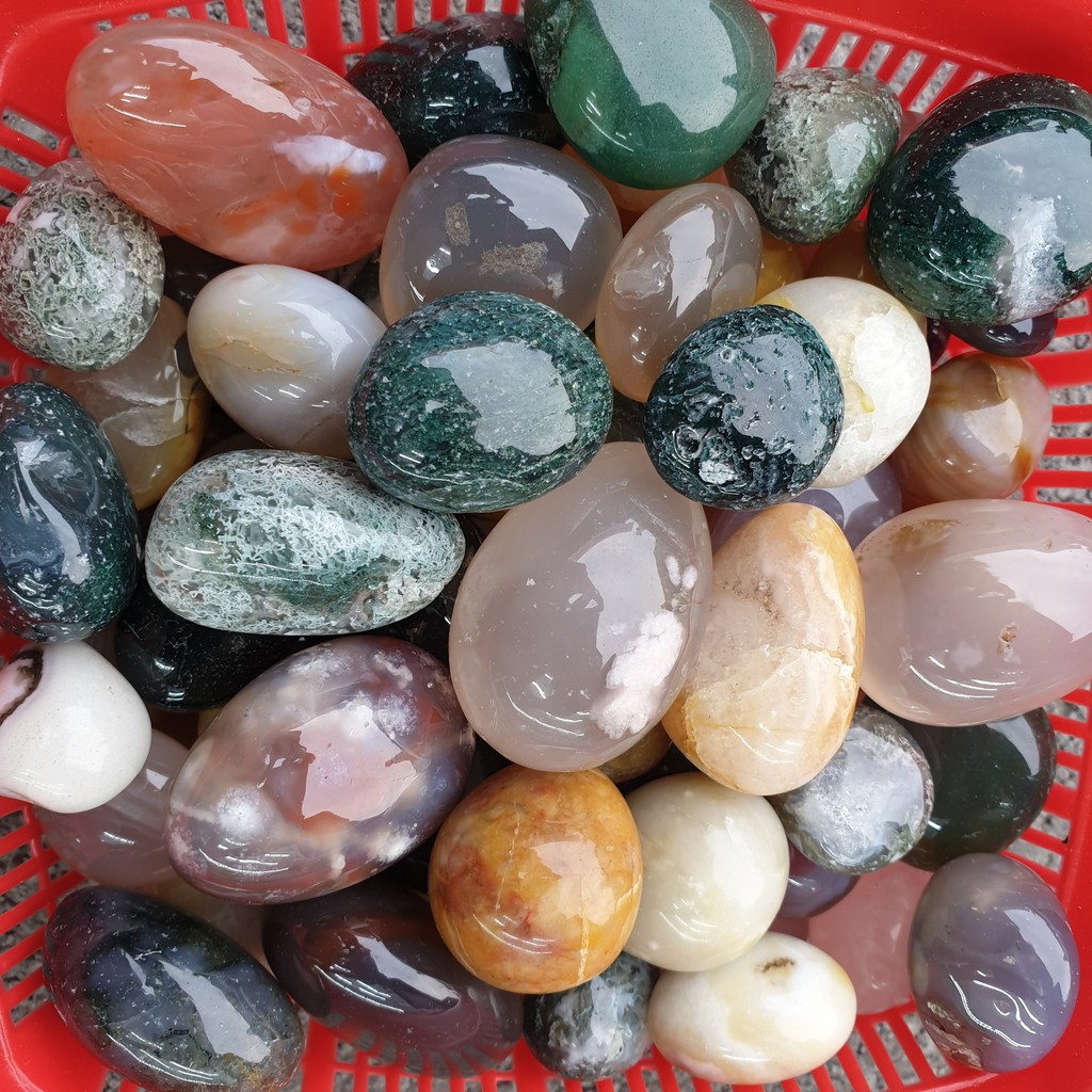 Đá Mã Não Dạng Sỏi hàng đẹp 100g | BigBuy360 - bigbuy360.vn