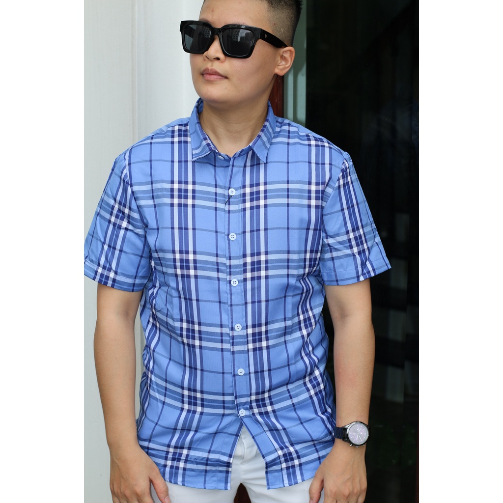 Áo sơ mi BBR cao cấp - Chất liệu BBR dày dặn, mềm mịn, thấm hút mồ hôi, form trẻ trung