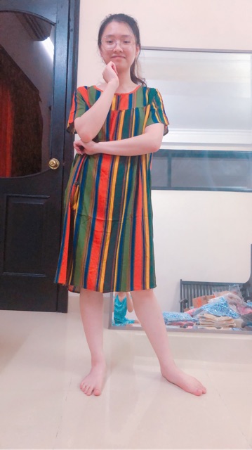 Đầm lanh, váy lanh mùa hè mặc nhà từ 40-80kg