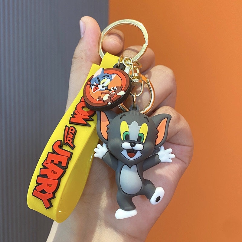 Móc khoá Tom and Jerry, móc khoá đôi mèo và chuột quà sinh nhật, đồ lưu niệm, quà tặng ngộ nghĩnh