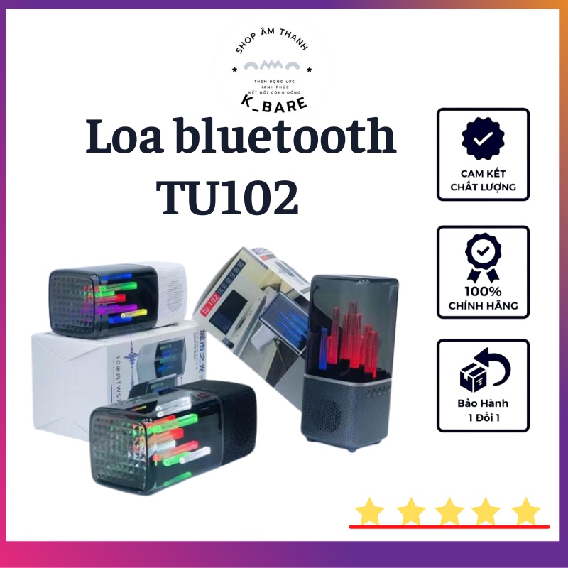 Loa bluetooth led TU102, Âm thanh cực lớn bass trầm,Pin dung lượng lớn