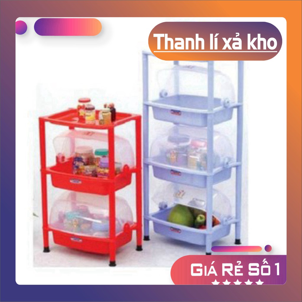 Kệ trạn úp chén bát có nắp đậy Việt Nhật  3 4 tầng giá rẻ.