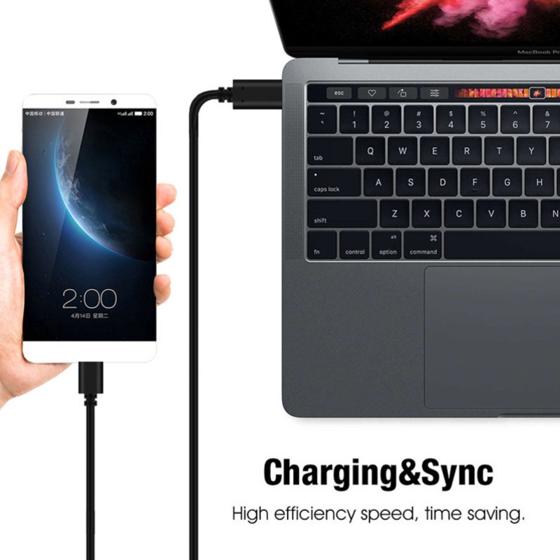 Dây cáp chuyển đổi jack Type-C sang Micro USB tiện dụng