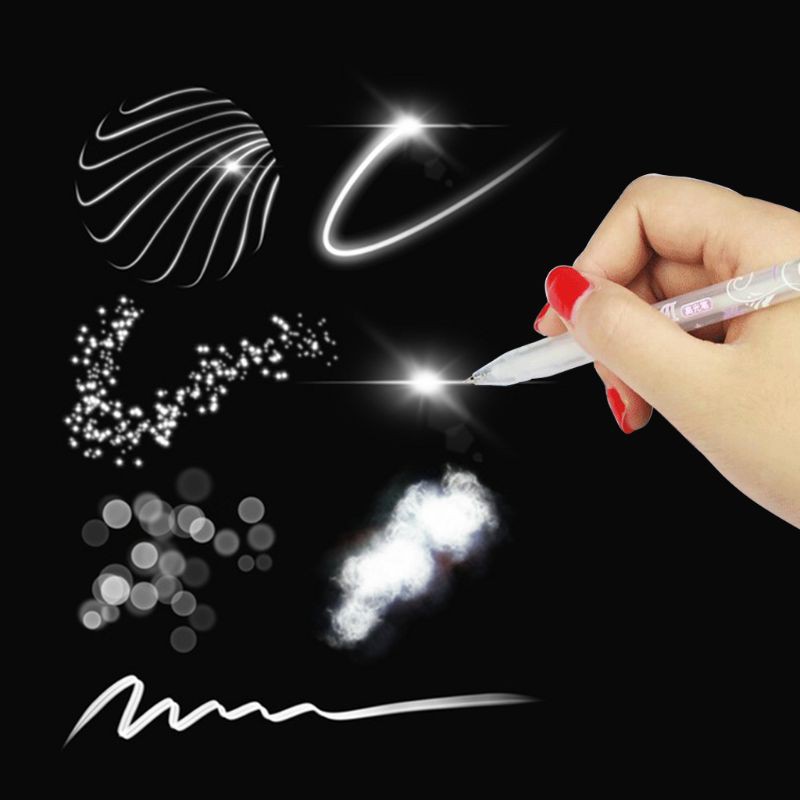 0.8mm Hand-Painted Highlighter Art Painting Sketch Stationery Paint Mark Ink Pen Comic Paint