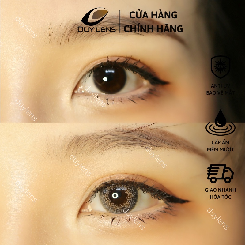 Lens xám tây sang chảnh STELLA GRAY 14mm - Kính áp tròng cận Hàn Quốc bán chạy hạn 1 năm