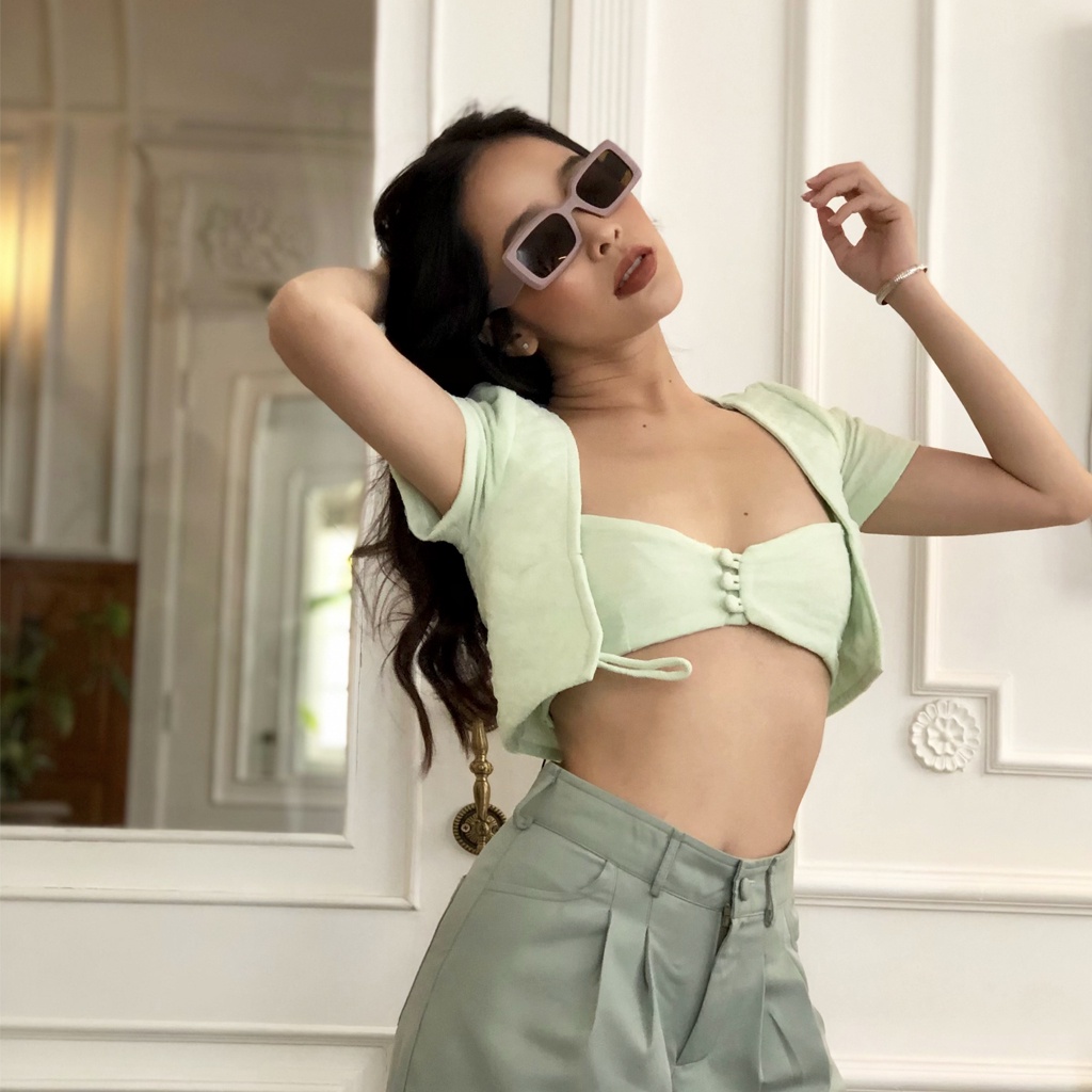 Áo 2 dây bikini đi biển // Bra top NewFangled