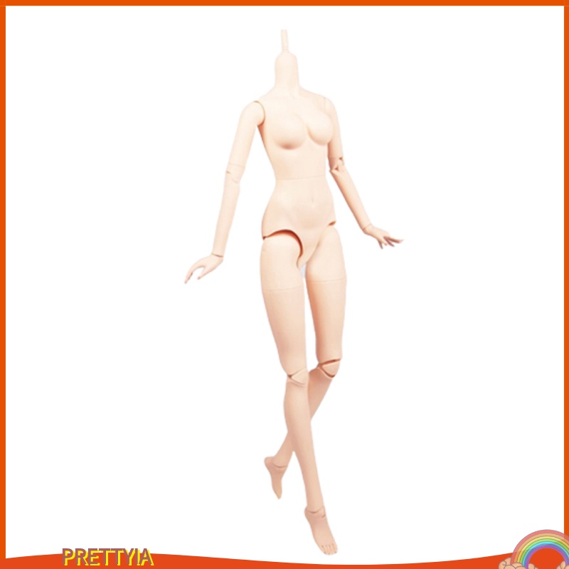 [PRETTYIA]60cm Ball Jointed Doll Nude Vinyl Body Mold without Head DIY Practice Parts