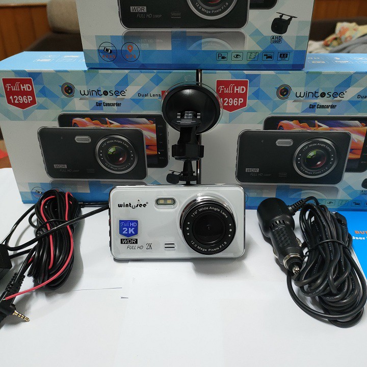 [Mã 11ELSALE hoàn 7% đơn 300K] Camera hành trình ô tô Wintosee V8 màn hình 4 Inch 2K Siêu nét - Kèm cam lùi | BigBuy360 - bigbuy360.vn