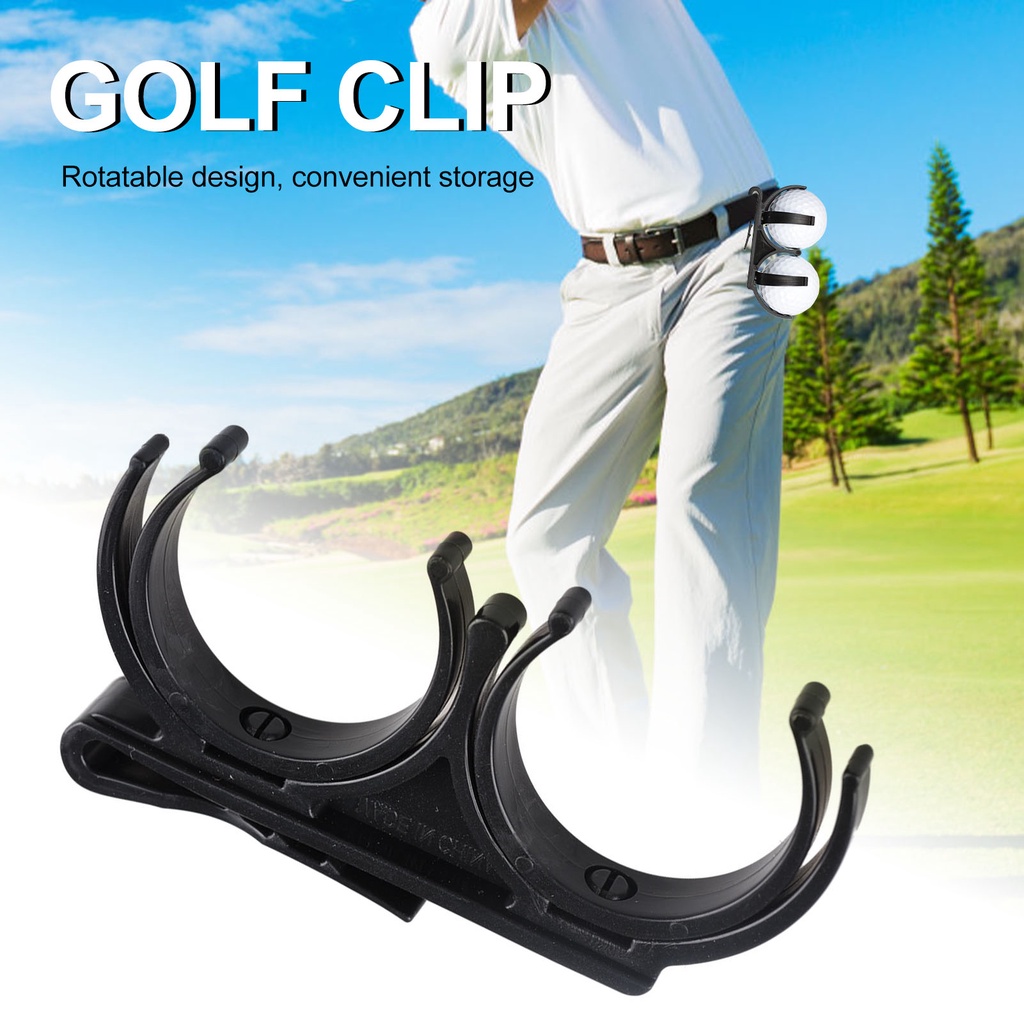 Pu Phụ Kiện Kẹp Hai Quả Bóng Gôn Tiện Lợi