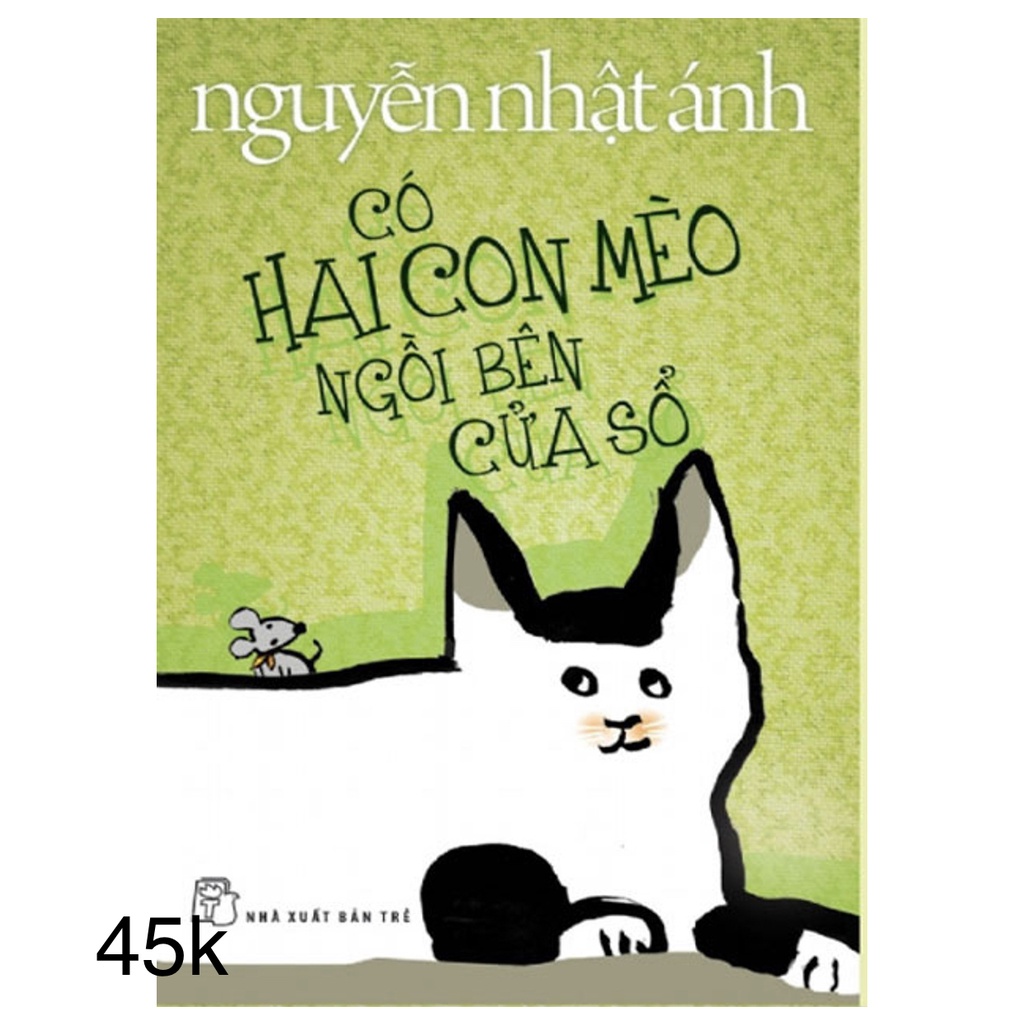 Co 2 con meo ngoi ben cua so