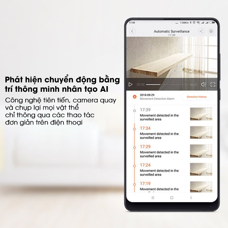 Camera giảm sát Xiaomi Mi home Security 360 độ 2K 1080P - BẢN NỘI ĐỊA hỗ trợ tiếng Việt