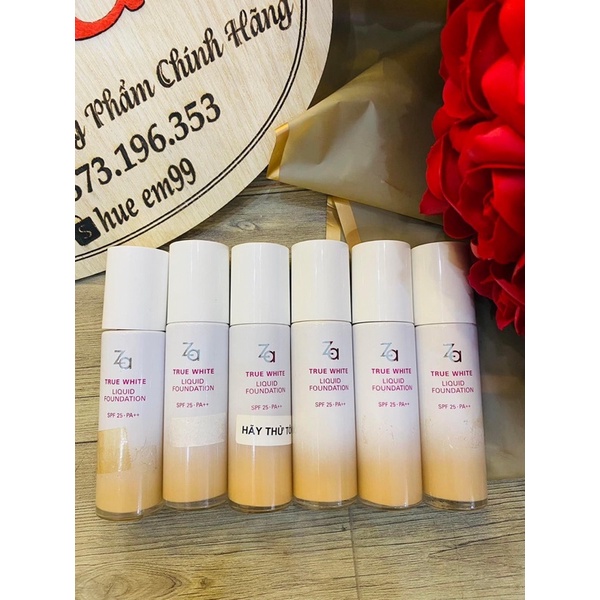 Kem Nền Trang Điểm ZA True White Ex Liquid