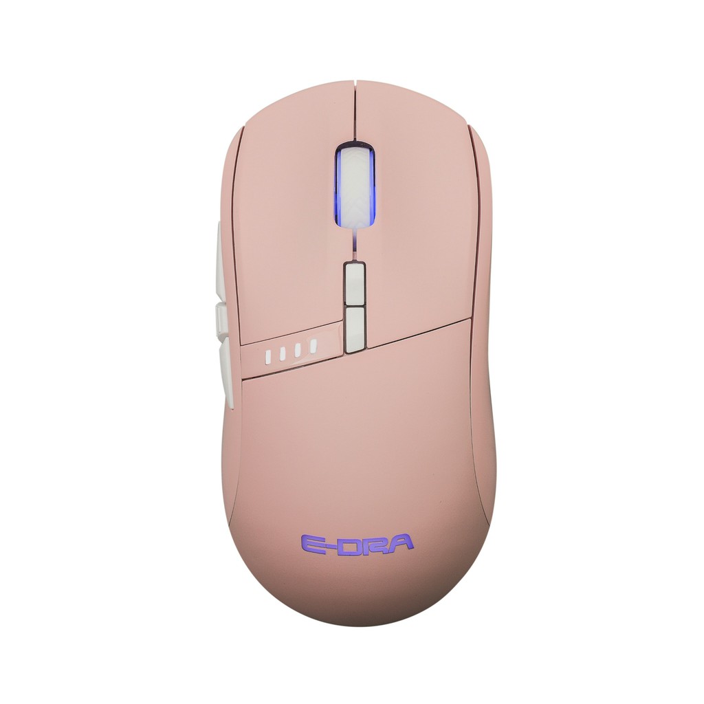 Chuột chơi game không dây E-Dra EM620w Pink - Led RGB - Màu hồng -  Wireless 2.4Ghz - 5000DPI - Click Huano 20M